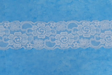 Elastische Spitze, weiß, 0,5 m